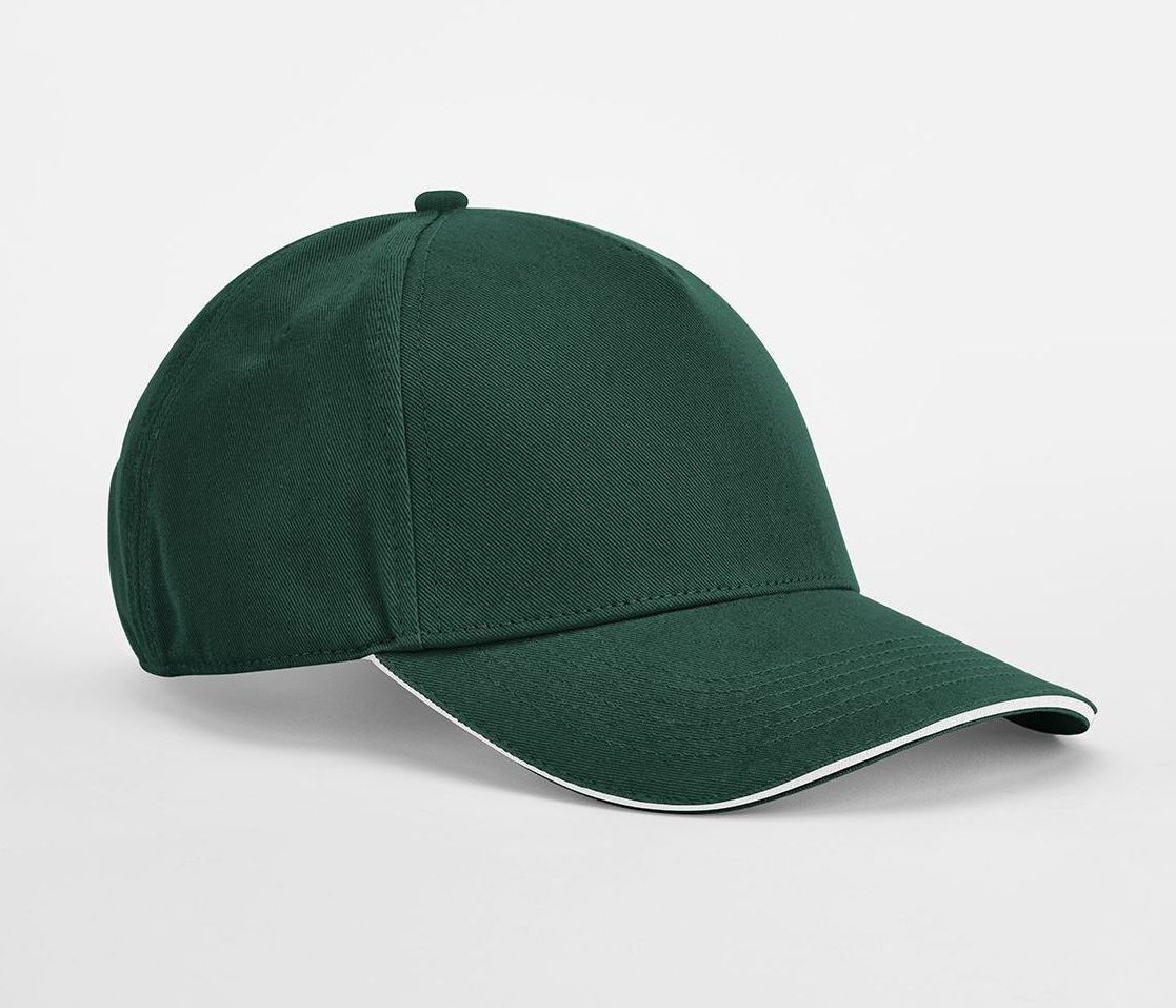EARTHAWARE® CLASSIC ORGANIC COTTON 5 PANEL CAP - SANDWICH PEAK